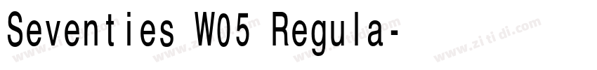 Seventies W05 Regula字体转换